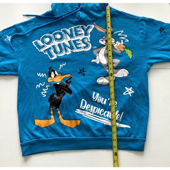 Looney Tunes RUE 21 Lightweight Retro Y2K Hoodie Size Medium - Picture 9 of 10